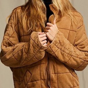 NWOT Free People Dolman Quilted Knit Jacket